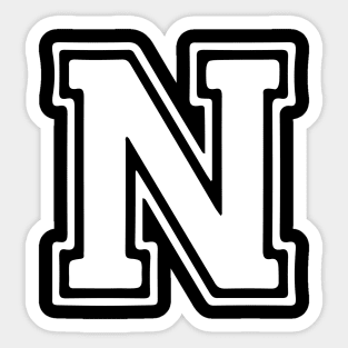 Letter N Sticker